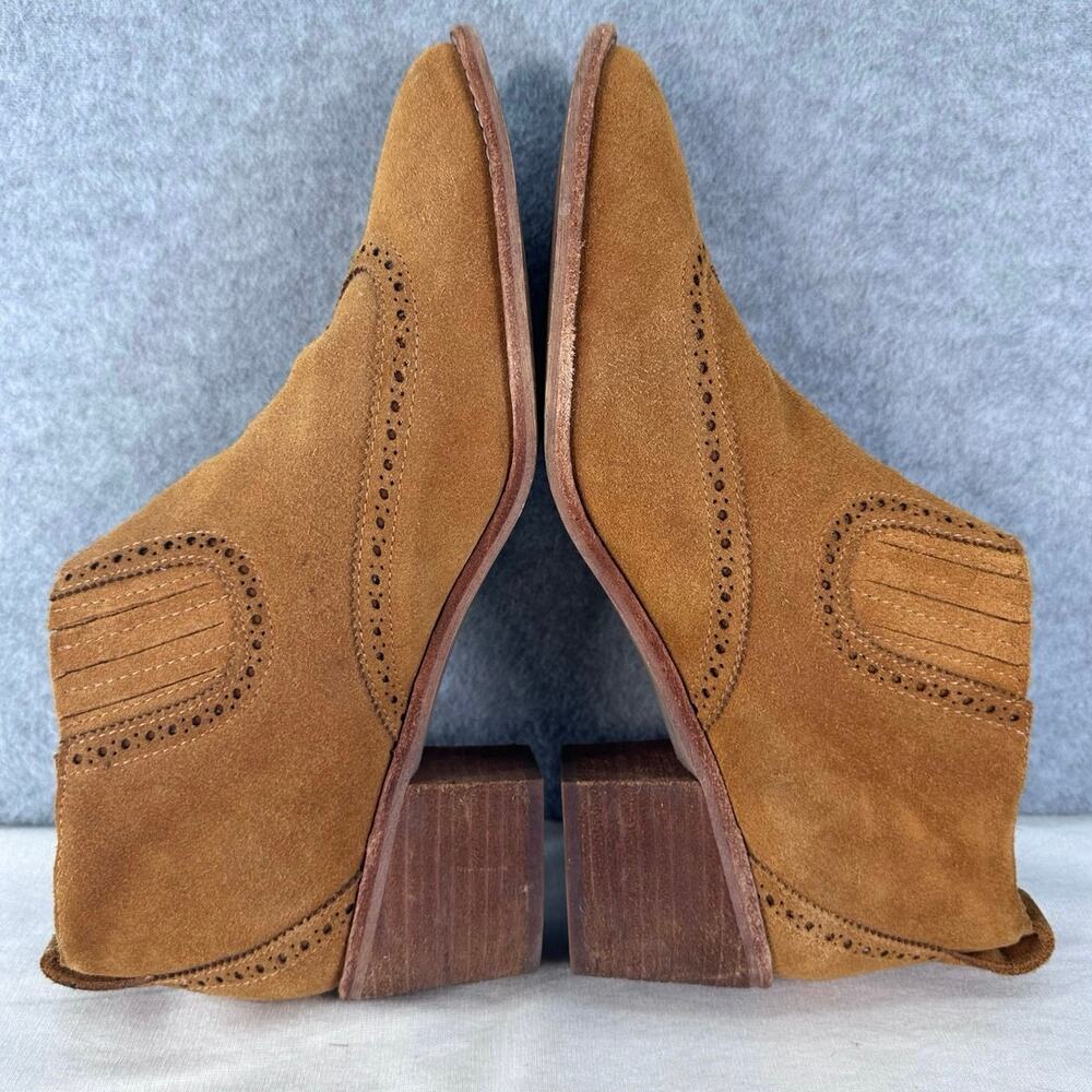 Madewell Woman’s sz 11 The Greyson Brogue Chelsea Bootie Suede Western Cowgirl - Picture 5 of 10
